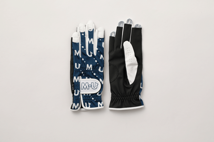 【レディース】M?U SPORTS 両手グローブ 703Q1804【MUスポーツ】【ネイビー】【Sサイズ】【GolfGlove】