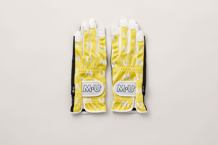 【レディース】M?U SPORTS 両手グローブ 703Q1804【MUスポーツ】【イエロー】【Sサイズ】【GolfGlove】