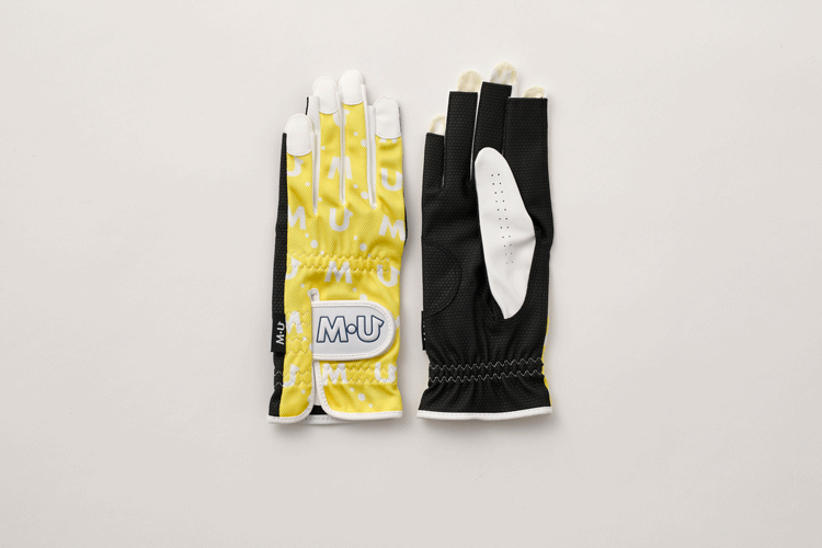 【レディース】M?U SPORTS 両手グローブ 703Q1804【MUスポーツ】【イエロー】【Sサイズ】【GolfGlove】