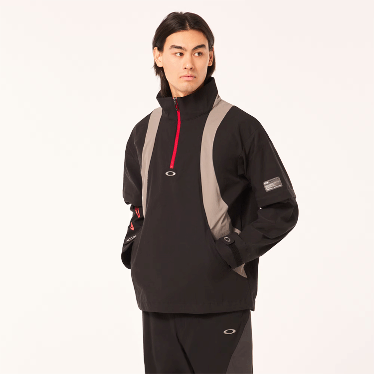 OAKLEY FOA406419 OAKLEY ICON SHAPE PULLOVER JACKET【オークリー】【ジャケット】【GORETEX】【02E/Blackout】【Mサイズ】【W(wǎng)ear】