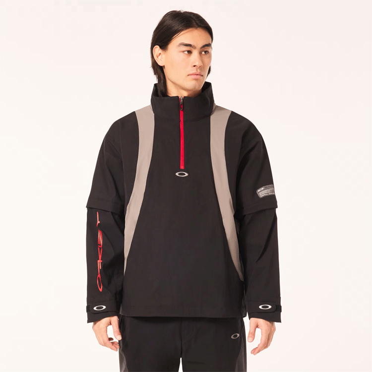 OAKLEY FOA406419 OAKLEY ICON SHAPE PULLOVER JACKET【オークリー】【ジャケット】【GORETEX】【02E/Blackout】【Mサイズ】【W(wǎng)ear】