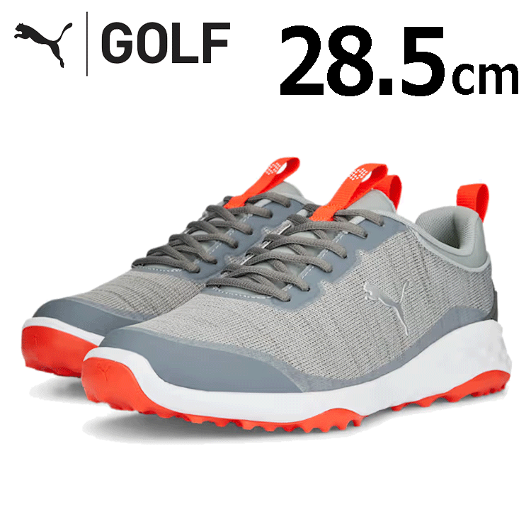 PUMA FUISON PRO 377041 【プーマ】【スパイクレス】【サイズ：28.5cm】【カラー：01 Gray/Silver/Red】【GolfShoes】