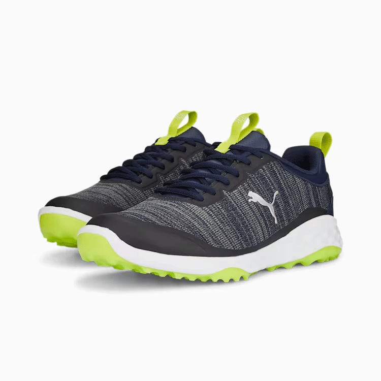 PUMA FUISON PRO 377041 【プーマ】【スパイクレス】【サイズ：30.0cm】【カラー：02 Navy/Silver/Lime】【GolfShoes】