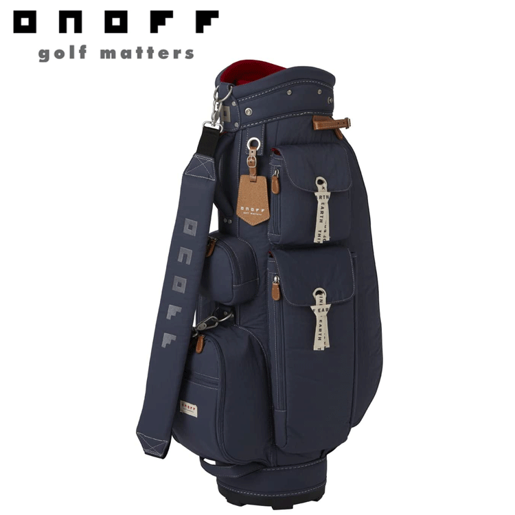 【レディース】ONOFF Caddie Bag OB0722 【オノフ】【軽量】【キャディバッグ】【0722】【8.5型】【ネイビー】【CaddyBag】