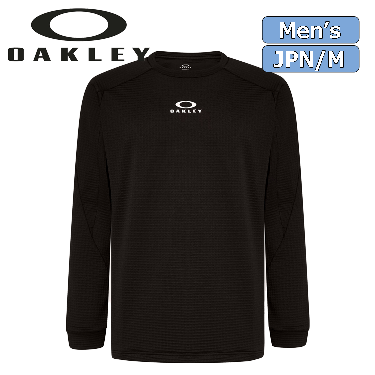 OAKLEY FOA405782 ENHANCE LS GRID CREW 3.7【オークリー】【ロンT】【長袖】【02E/Blackout】【JPN/Mサイズ】【W(wǎng)ear】
