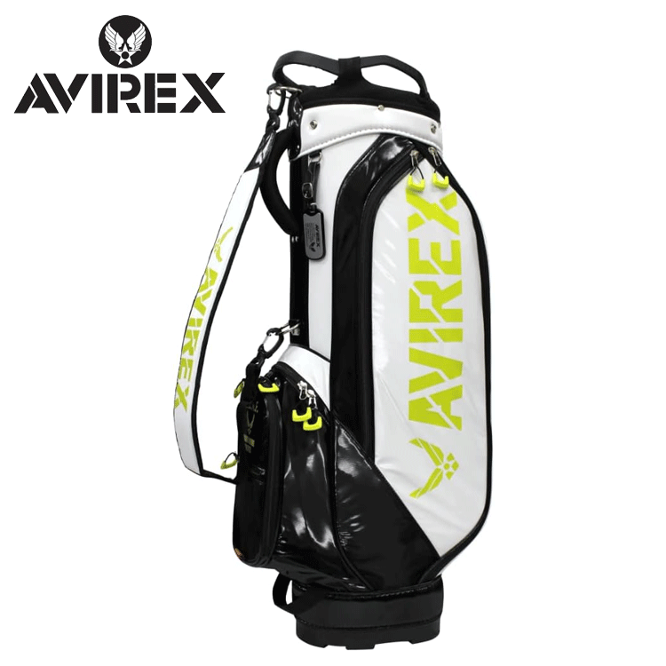 AVIREX GOLF 8.5型 キャディバッグ AVG2F-BA1【アヴィレックス】【ゴルフ】【カートタイプ】【W(wǎng)HBK】【CaddyBag】