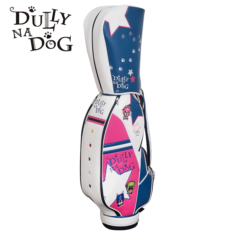 DULLY NA DOG 9.0型 キャディバッグ DDBC-02【ダリーナドッグ】【CB】【ネイビー/ピンク】【游游】【CaddyBag】