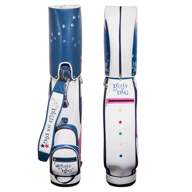 DULLY NA DOG 9.0型 キャディバッグ DDBC-02【ダリーナドッグ】【CB】【ネイビー/ピンク】【游游】【CaddyBag】