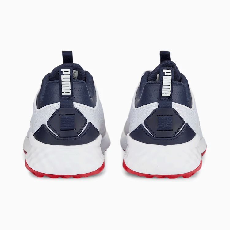 PUMA FUISON PRO 377041 【プーマ】【スパイクレス】【サイズ：26.5cm】【カラー：06 White/Navy/Red】【GolfShoes】