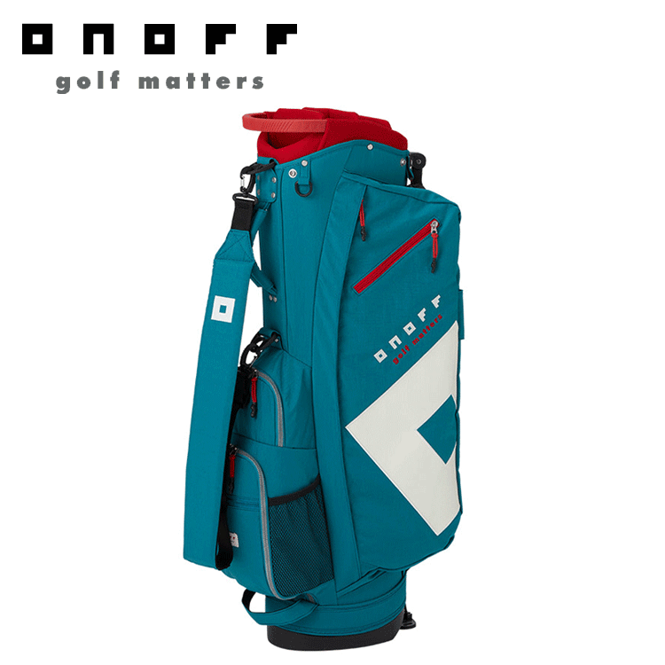 ONOFF Caddie Bag OB0324 【オノフ】【軽量】【キャディバッグ】【スタンド】【9.0型】【シーブルー】【CaddyBag】
