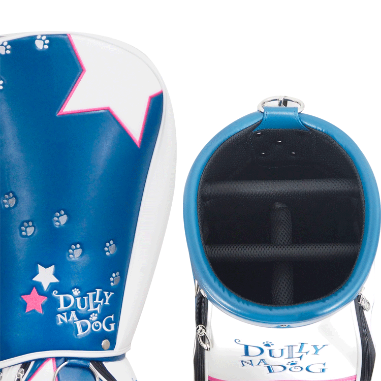 DULLY NA DOG 9.0型 キャディバッグ DDBC-02【ダリーナドッグ】【CB】【ネイビー/ピンク】【游游】【CaddyBag】