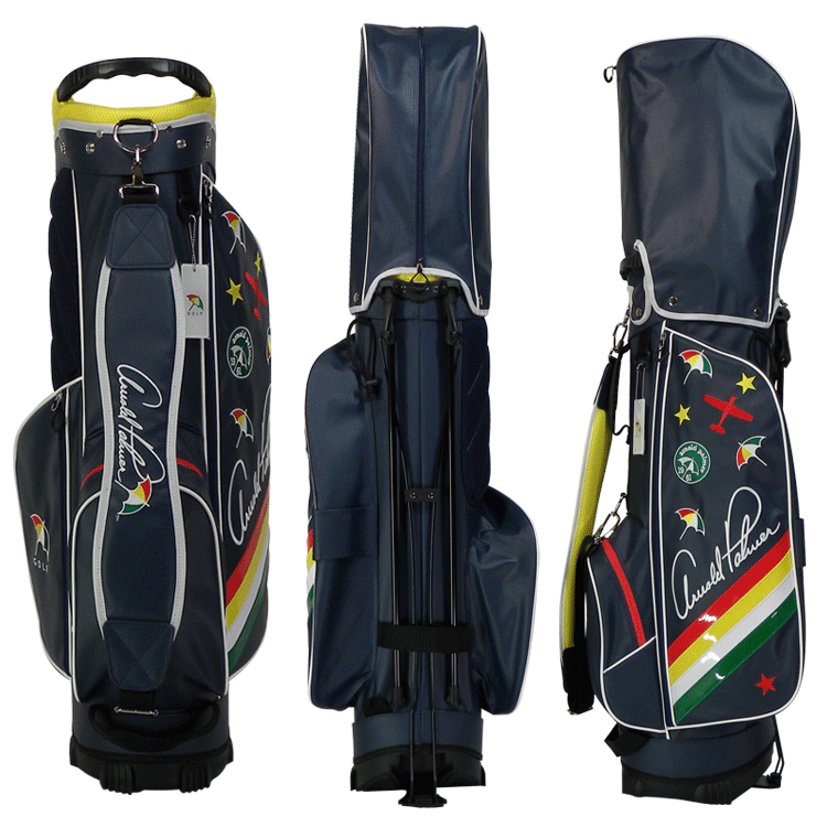 Arnold Palmer スタンド式キャディバッグ APCB-08J【アーノルドパーマー】【ゴルフ】【9.0型】【ホワイト】