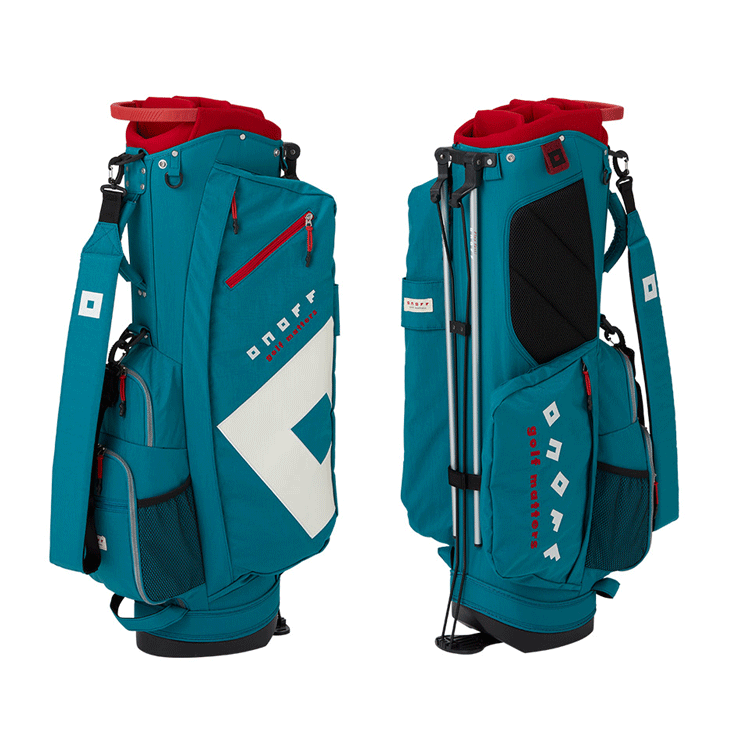 ONOFF Caddie Bag OB0324 【オノフ】【軽量】【キャディバッグ】【スタンド】【9.0型】【シーブルー】【CaddyBag】
