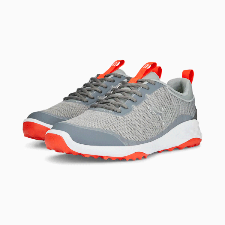 PUMA FUISON PRO 377041 【プーマ】【スパイクレス】【サイズ：27.0cm】【カラー：01 Gray/Silver/Red】【GolfShoes】