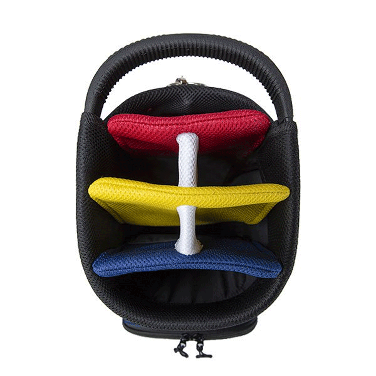 BLUE TEE GOLF ストレッチ 2トーン キャディバッグ 9型 BTG-CB017 【ブルーティーゴルフ】【サックス/イエロー】【CaddyBag】