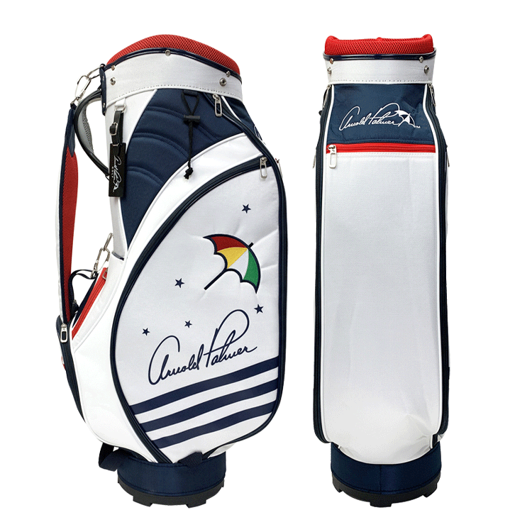 Arnold Palmer キャディバッグ APCB-24F【アーノルドパーマー】【ゴルフ】【9.0型】【ホワイト】【游游】