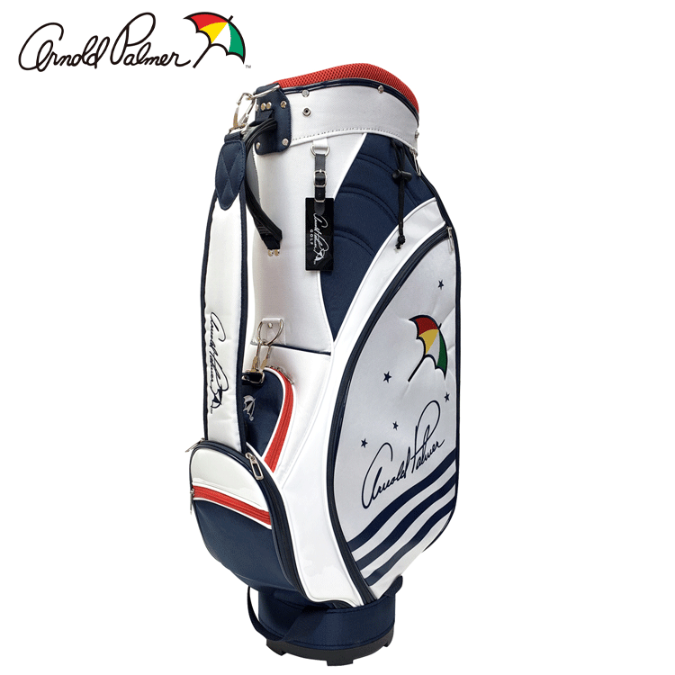 Arnold Palmer キャディバッグ APCB-24F【アーノルドパーマー】【ゴルフ】【9.0型】【ホワイト】【游游】