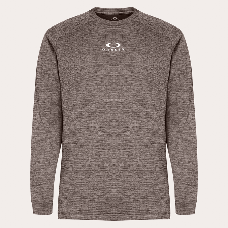 OAKLEY FOA405782 ENHANCE LS GRID CREW 3.7【オークリー】【ロンT】【長袖】【29A/Dark Grey Heather】【JPN/XLサイズ】【W(wǎng)ear】