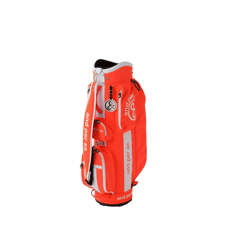 and per se キャディバッグ 9型 AUS7204【アンパス?！俊茎触毳铡俊茎`ト】【Orange】【CaddyBag】