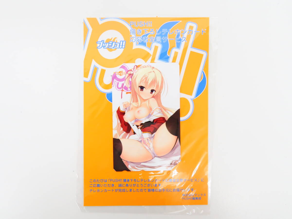 Pcd145/[臺(tái)紙付き]天色＊アイルノーツ PUSH!! 2013年4月號(hào) 応募者全員サービス シャーリィ 描き下ろしテレホンカード (テレカ) 50度//