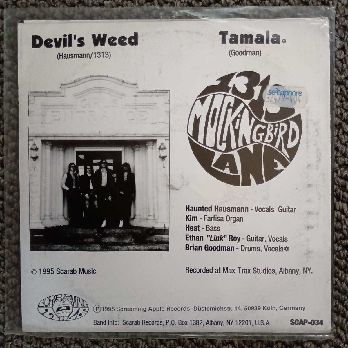 送料無料 中古品 アナログEPレコード『DEVIL'S WEED/1313 MOCKINGBIRD LANE』_画像2