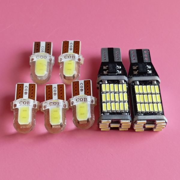 爆光7個セット！エブリィバン DA64系 DA17V バックランプ ポジション球 ナンバー灯 T10 LED ルームランプ ホワイト /スズキ 45/c2