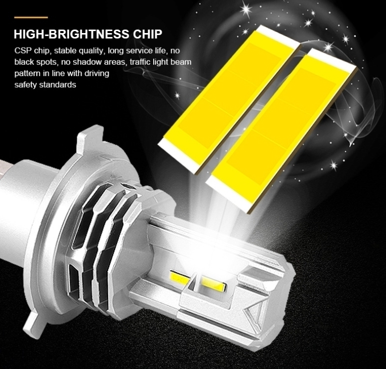H4 LED ヘッドライト YAMAHA ヤマハ VOX 2006～2009 JBH-SA31J ZESチップ ファンレス仕様 ハロゲン仕様車 バイク ホワイト /h4z