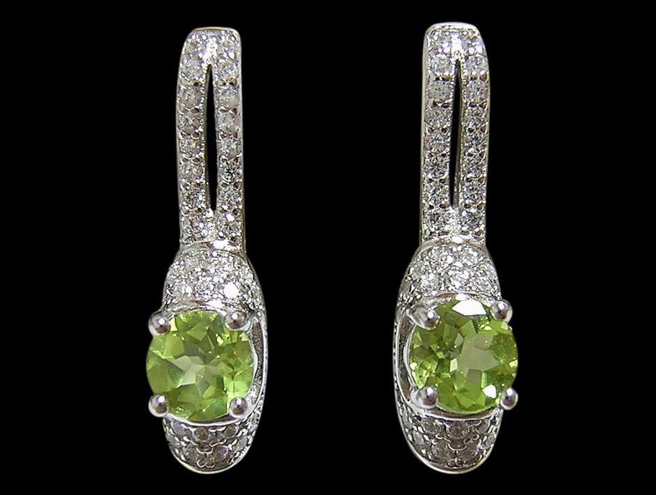 『天然ペリドット』 ピアス