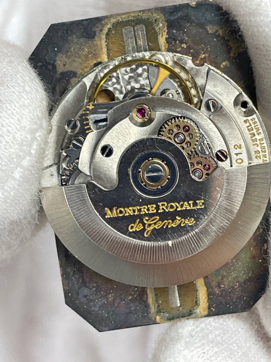 【可動品】MONTRE ROYALE モンテロイヤル 自動巻き ムーブメント 風(fēng)防付き【現(xiàn)狀】№65840②