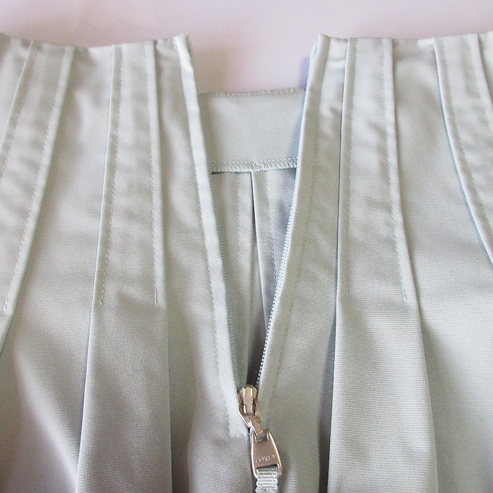  прекрасный товар FOXEY NEW YORK Foxey New York little tuck колено длина flair юбка 26369 38 голубой 