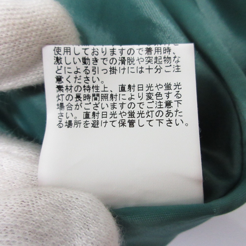 美品 25SS ANAYI アナイ ウール ストレッチ タックショートパンツ キュロットパンツ 38 グリーン