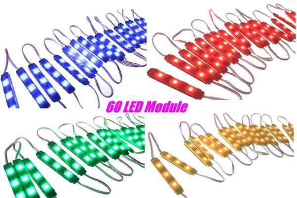 3m50cm 60LEDモジュール ホワイトブルーレッドイエローグリーン