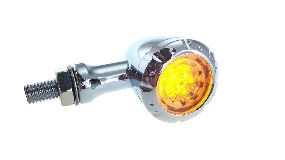 送料無料【ALL-IN-RAIN】バイク用ビレットウインカーテール メッキ SL087-CR (ウインカー、ポジション、ブレーキランプ內(nèi)蔵）ハーレー