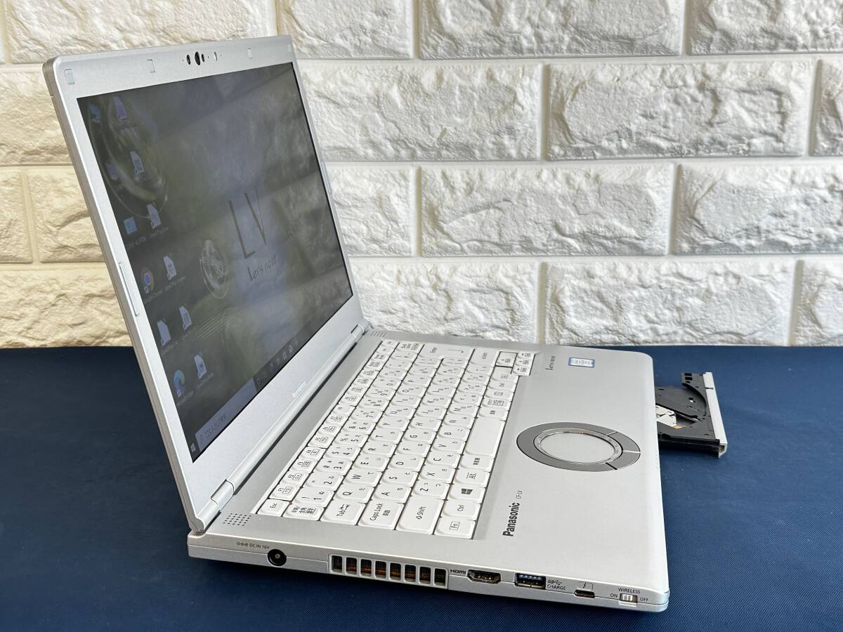 【★2018年14型 大容量DVDモデル 美品】 Panasonic Let's note CF-LV7RDAVS /Core i5 8350U/8GBメモリ＋512GB?SSD/14.0型