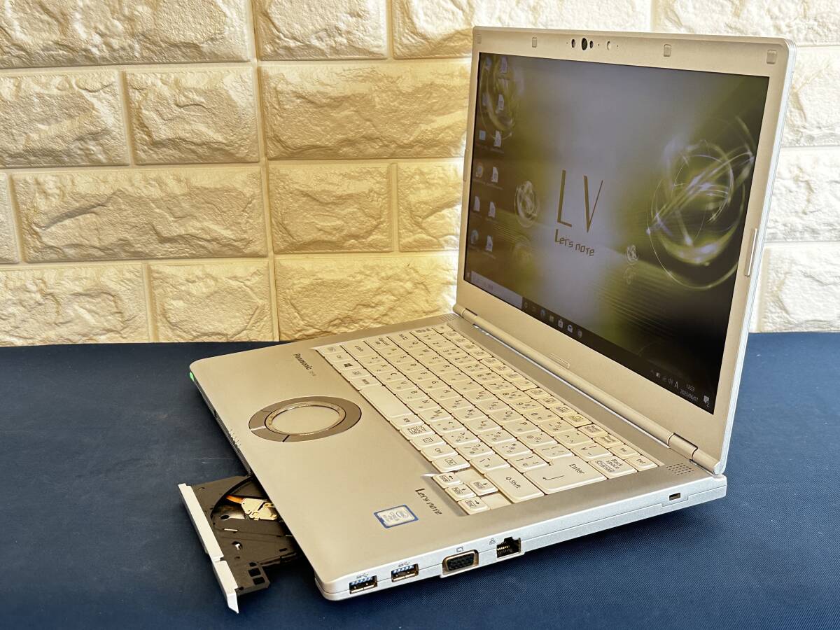 【★2018年14型 大容量DVDモデル 美品】 Panasonic Let's note CF-LV7RDAVS /Core i5 8350U/8GBメモリ＋512GB?SSD/14.0型