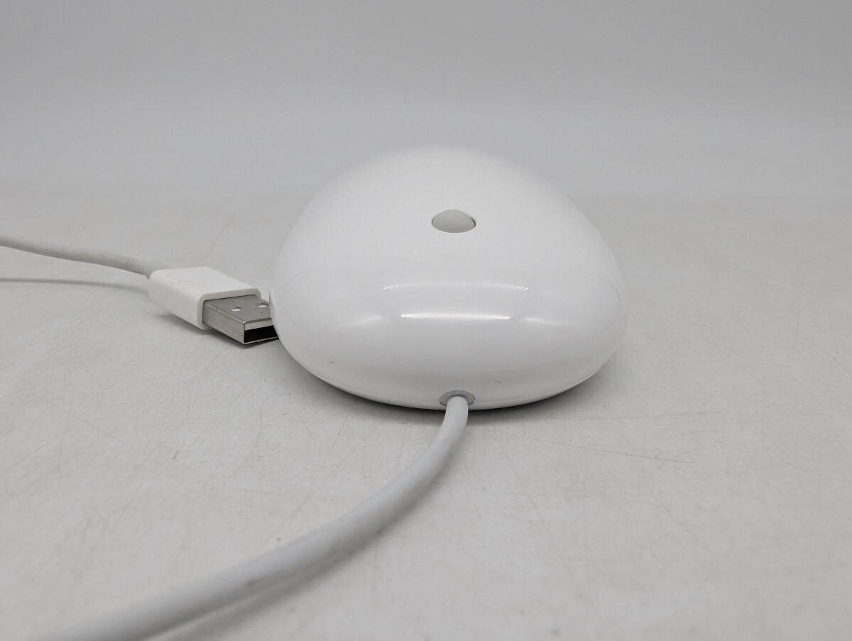 送料無(wú)料 動(dòng)作品 Apple A1152 マウス Mighty Mouse アップル マイティマウス USBマウス PCマウス ホワイト WHITE 白