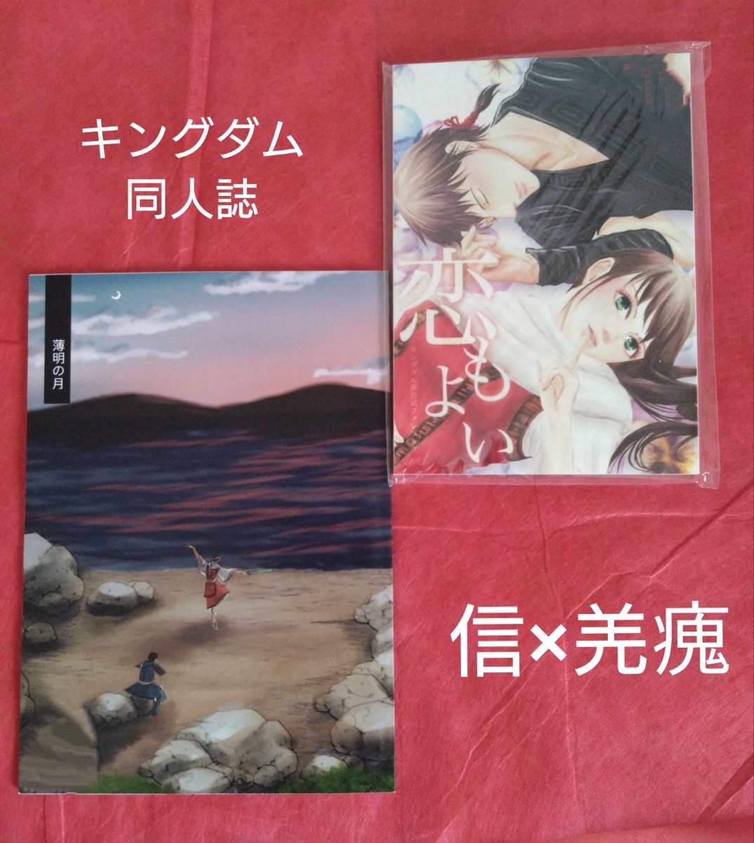 【特典3種付き】信×羌　キングダム??人誌　てんてん將軍のお戯れの間　「戀もよい」「薄明の月」レア??売勥?