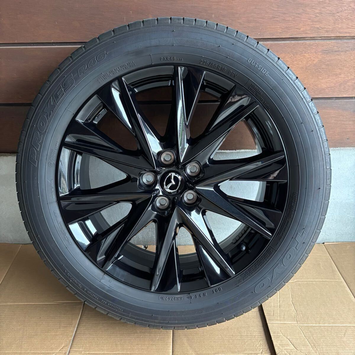MAZDAcx-5純正ホイールタイヤセット① マツダ CX-8 CX-5 ブラックトーンエディション 純正 ホイール