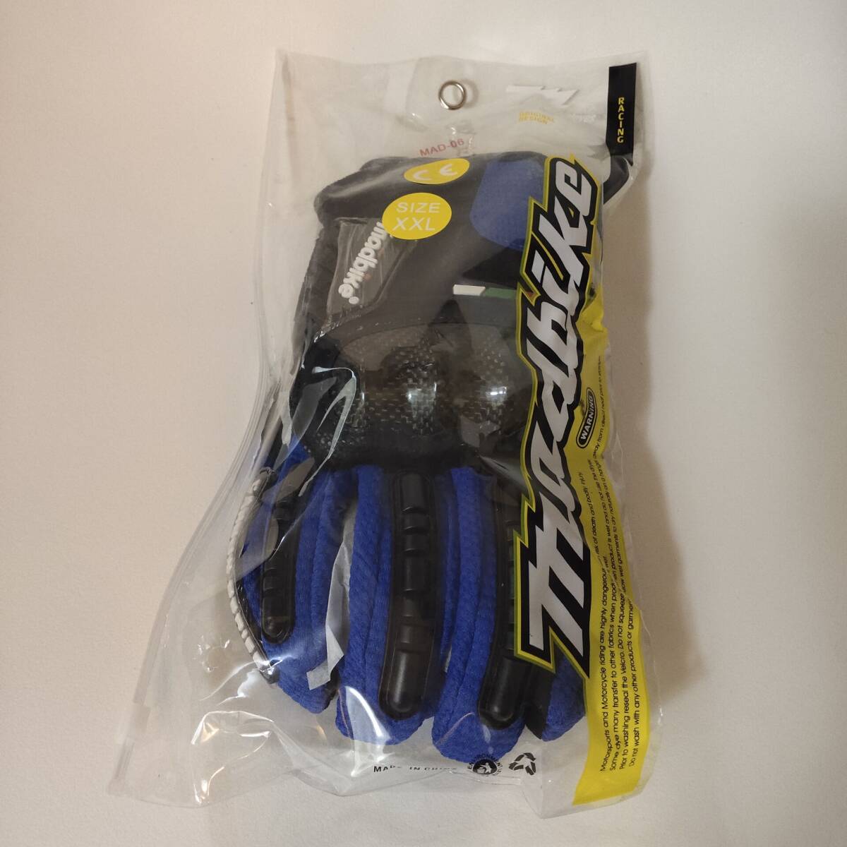 【新品青XL】バイクグローブ手袋 ナックルガード 衝撃吸収・滑り止めメッシュ　スマホ対応 サイクリング 硬質プロテクション 通気性優れ