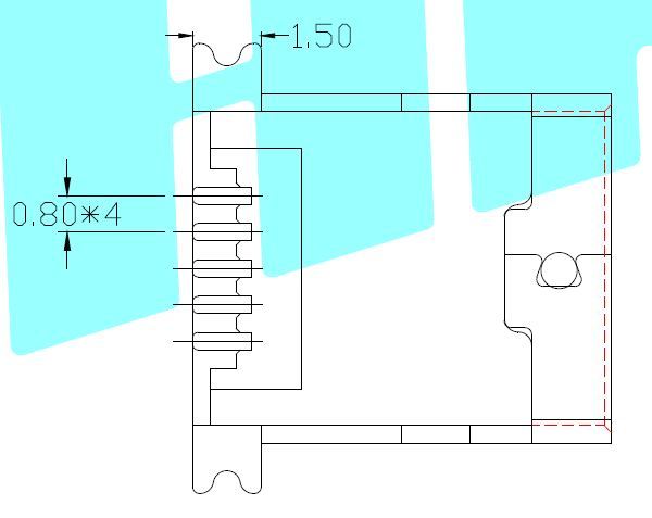 送料110円～ ミニUSBコネクタ 基板取付用 メス 表面実裝+スルーホール MiniUSB ミニB 修理 交換 MiniB Mini-B SMD SMT 電子部品