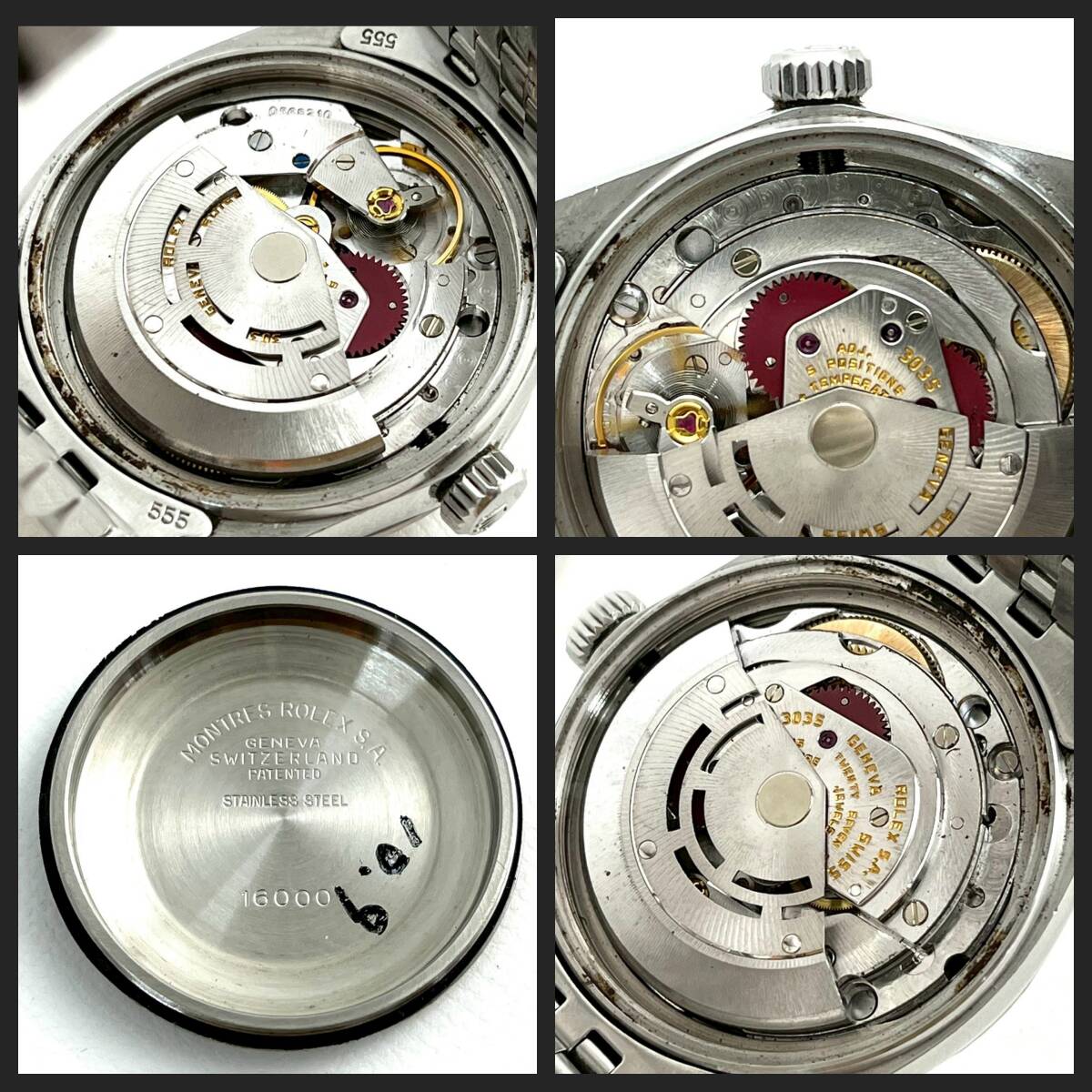 6M1★ROLEX/ロレックス★ DATEJUST デイトジャスト 16030 シルバー文字盤 稼働/ジャンク 腕時計 mens watch