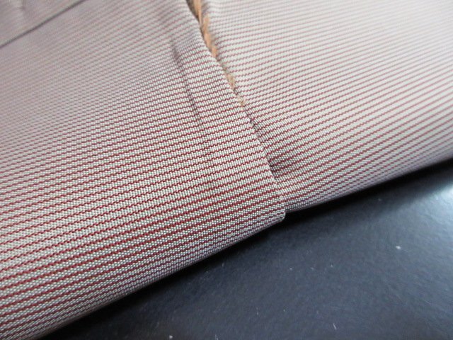 1円 中古 化繊 馬乗り袴 男性用 正裝 縞 アンティーク 卒業(yè) 入學(xué) 正月 式典 紐下81cm 高級(jí)【夢職】★
