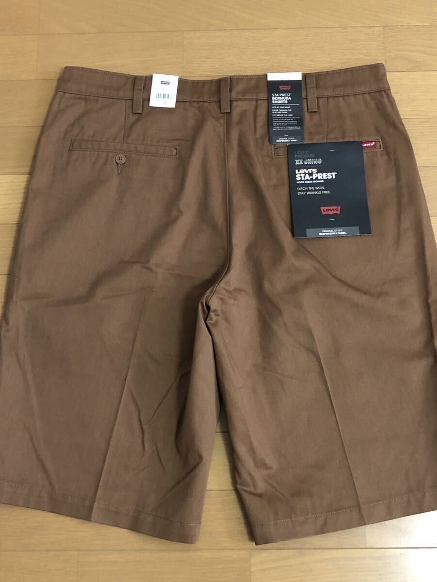Levi's STA-PREST BERMUDA SHORTS BROWN PARTRIDGE W32
