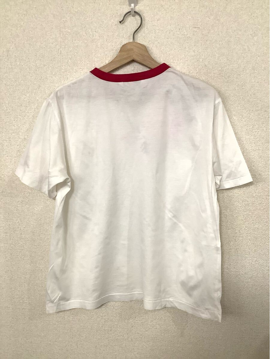 christian dior sports クリスチャンディオールスポーツ　リンガー半袖Tシャツ　ホワイト　ハイブランド　古著　M