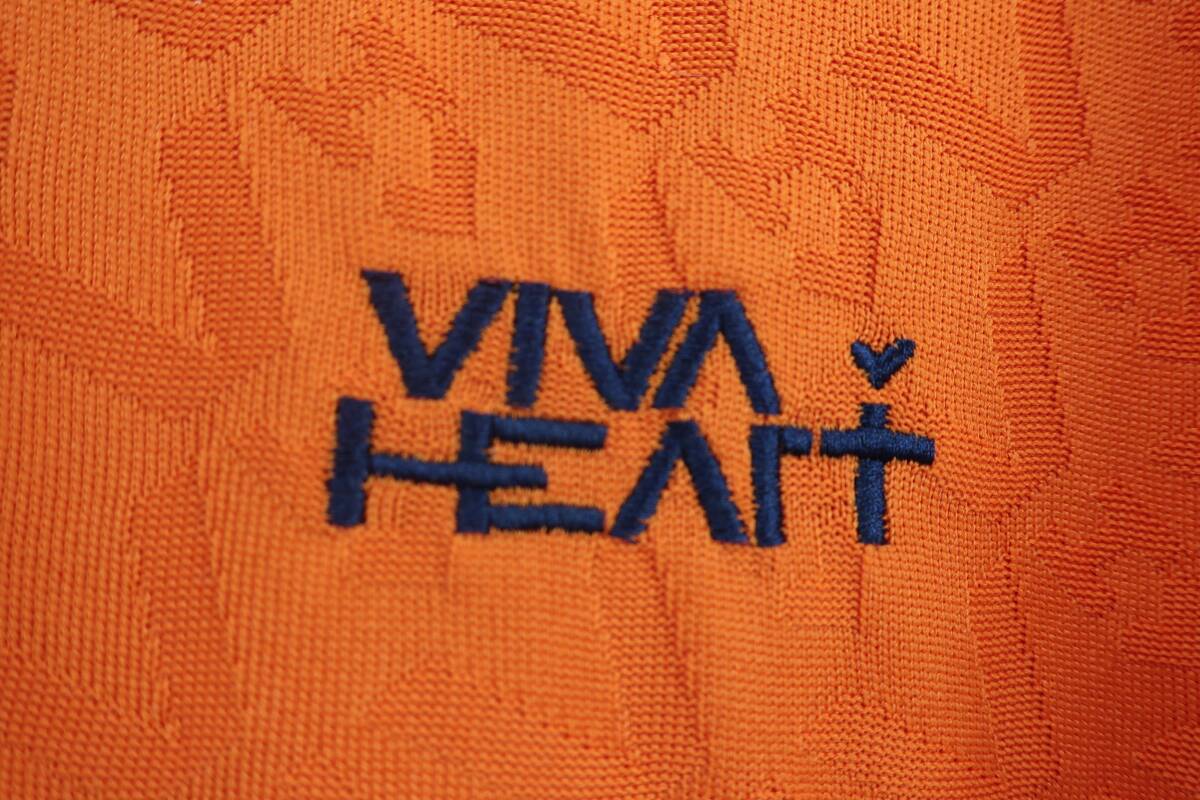 VIVA HEART(ビバハート) ポロシャツ オレンジ メンズ 50 ゴルフ用品 2506-0152 中古_画像2
