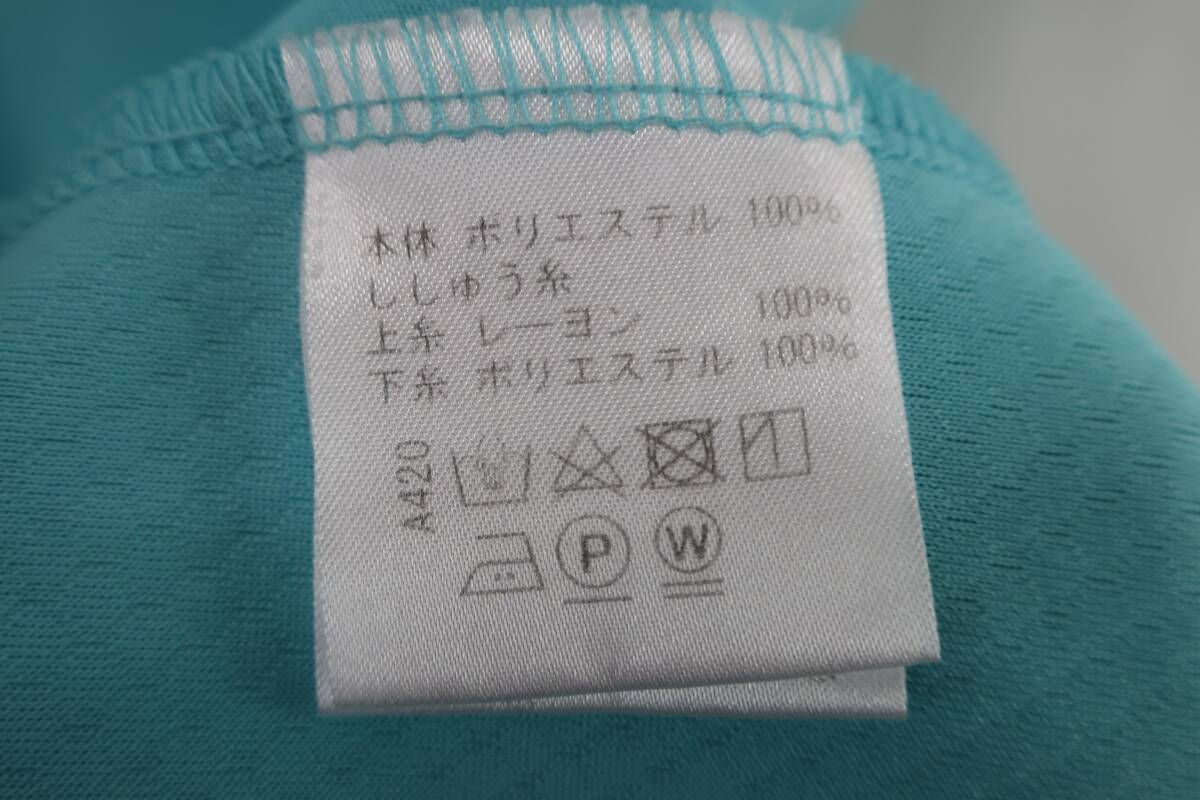 VIVA HEART(ビバハート) ポロシャツ 水色 メンズ 50 ゴルフ用品 2506-0161 中古_画像8