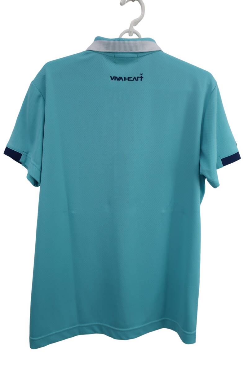 VIVA HEART(ビバハート) ポロシャツ 水色 メンズ 50 ゴルフ用品 2506-0161 中古_画像6