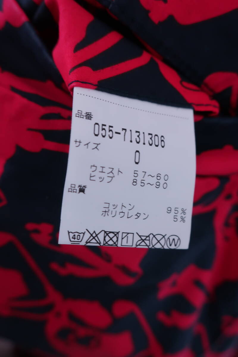 【50%オフ】【美品】PEARLY GATES(パーリーゲイツ) パンツ 紺赤スポンジボブ柄 レディース 0 055-7131306 ゴルフウェア 2312-0098 中古_画像9