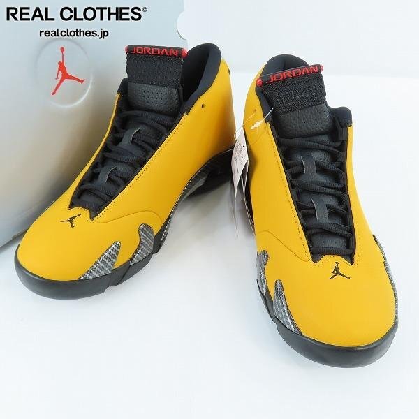 AIR JORDAN 14 "YELLOW FERRARI" BQ3685-706 (ユニバーシティゴールド/ユニバーシティレッド/メタルシルバー/ブラック)