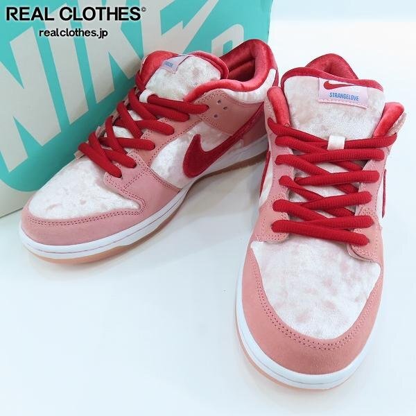 STRANGELOVE × SB DUNK LOW "VALENTINE’S DAY" CT2552-800 (ブライトピンク/ジムレッド/メッドソフトピンク)